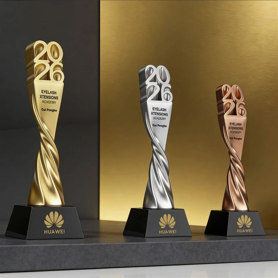 Gold Resin Crystal 2026 Trophy high quality
