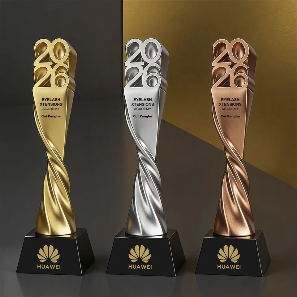 Gold Resin Crystal 2026 Trophy best