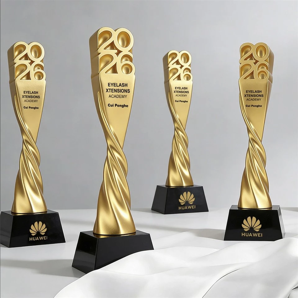 Gold Resin Crystal 2026 Trophy suppliers