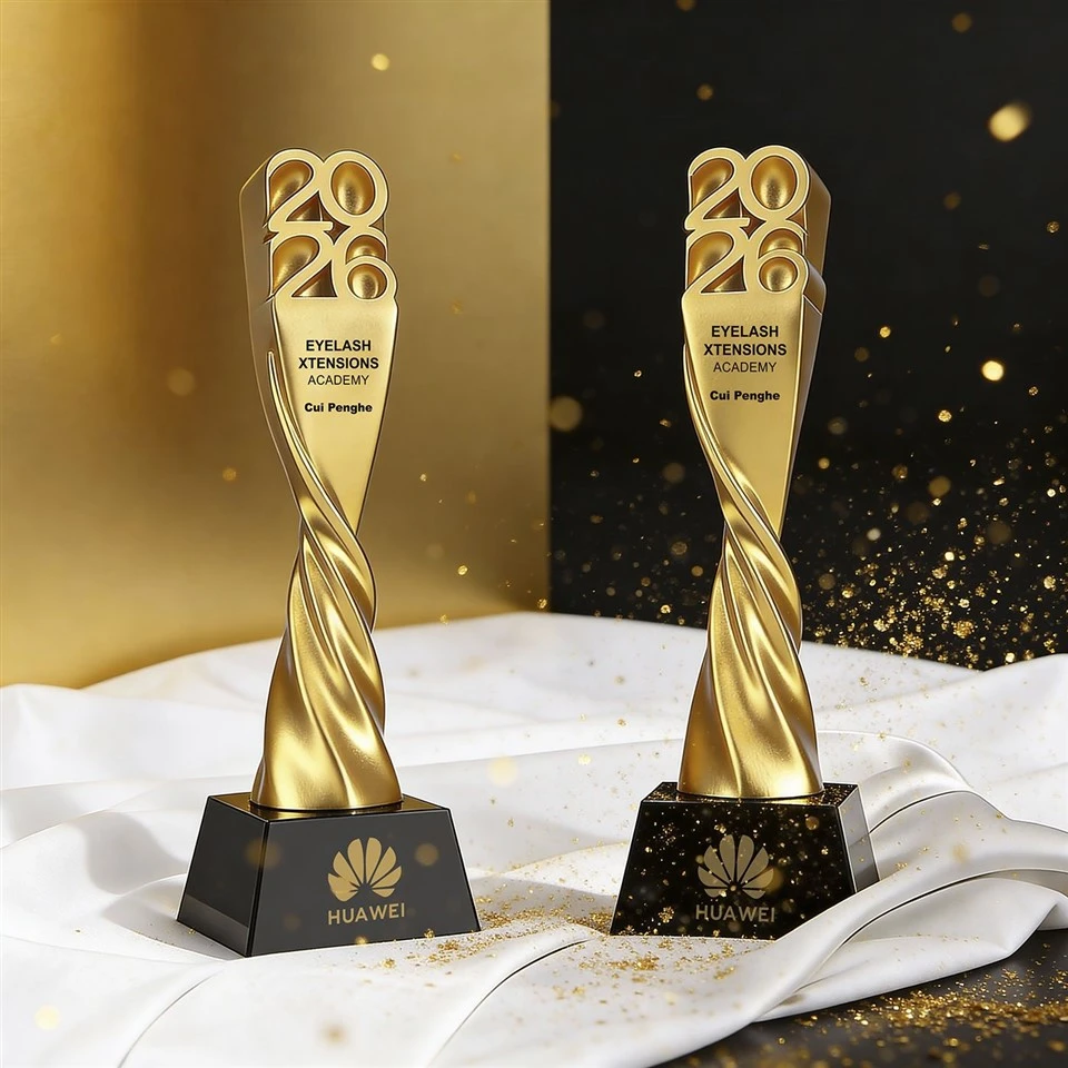Gold Resin Crystal 2026 Trophy factory