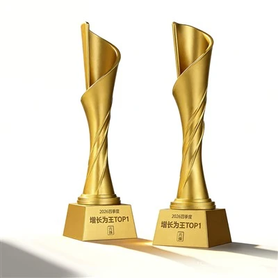 Gold Plated Resin Custom Trophy