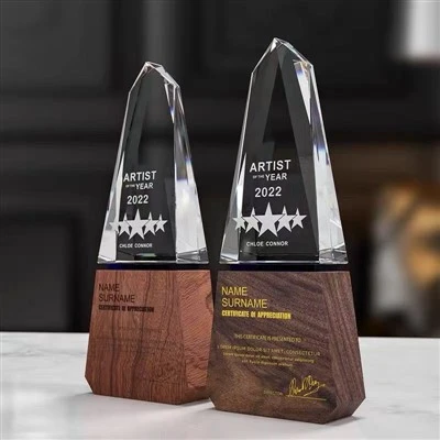 Pointed Crystal Trophy